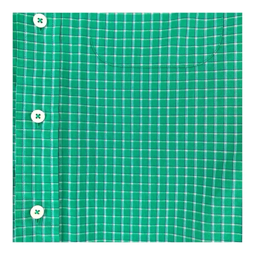 Brooks Brothers Men's Button Down‎ Short Sleeve Blue Check Shirt XS